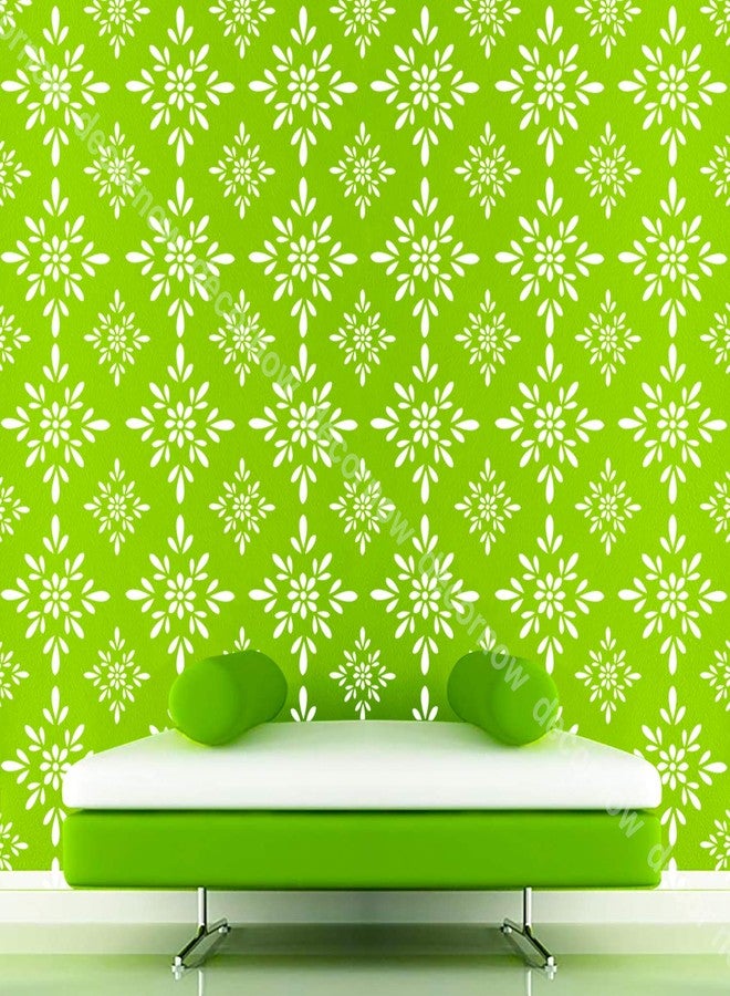 DECORNOW Sober Simple Floret Reusable DIY Wall Stencil Painting, Suitable for Home Decoration, Wall Decoration Size : (16 inch x 24 inch) - Image 3